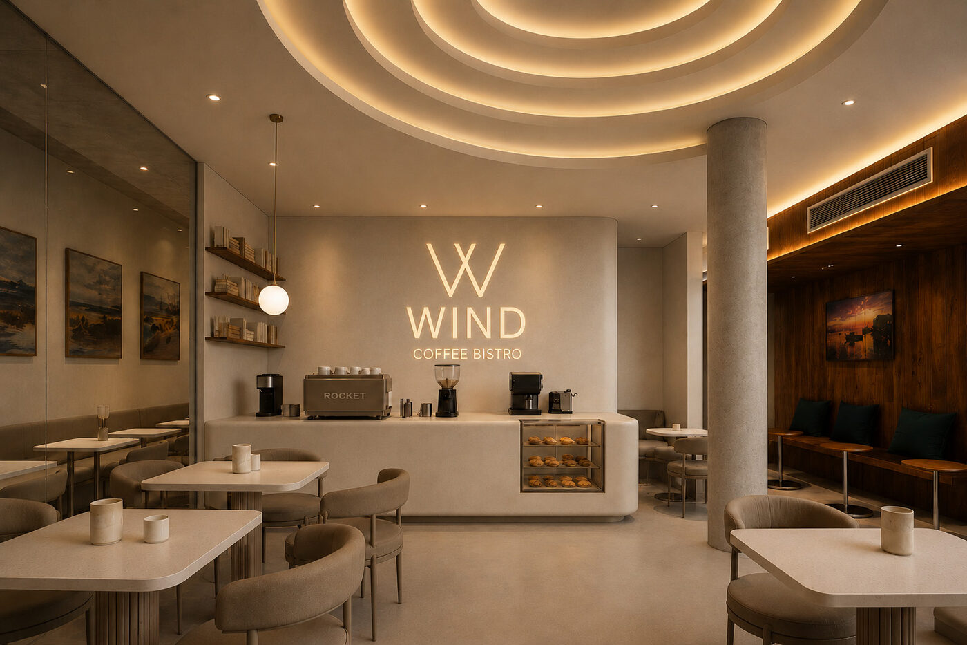 Không gian Wind Bistro ban ngày tại Đà Nẵng